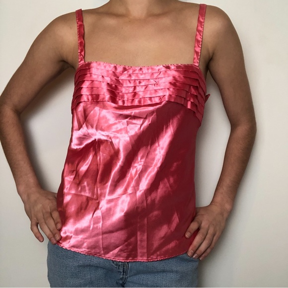 Vintage Pink Silky Tank Top! - Picture 4 of 6